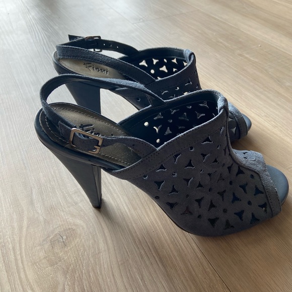 Blue Suede Heels - Picture 2 of 4